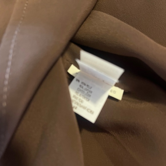 NWT Brunello Cucinelli Rich Brown Italian Leather Suede Shirt Size 40 Women’s - Picture 13 of 13